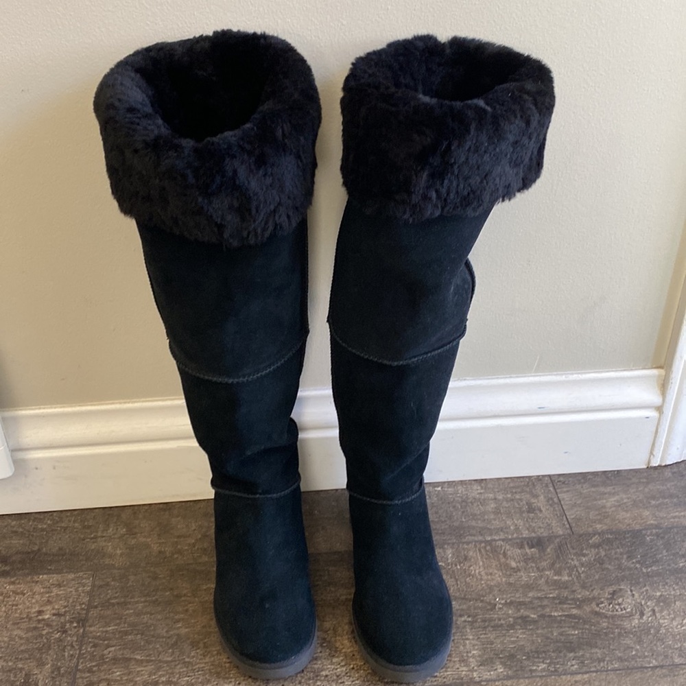 UGG Femme Over the Knee Wedge Boots - Picture 2 of 5